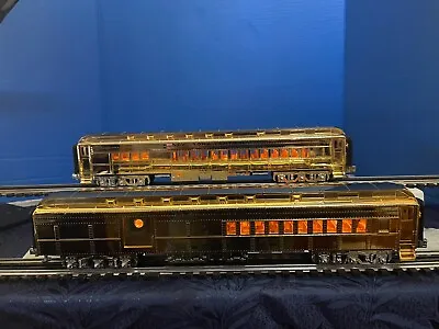 MTH 20-4129 NYC Gold Plated 70' Madison Combine/Diner Passenger Cars LN • $300