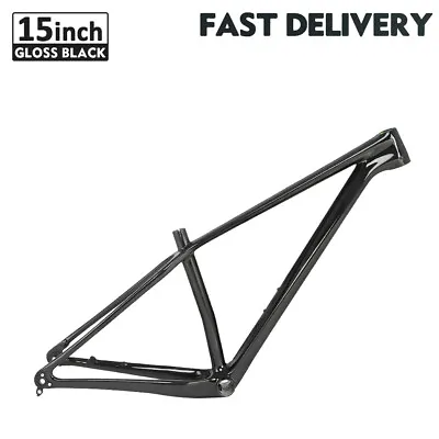 Carbon Off-road Mountain Bike Frame MTB Bicycle Frame Gloss Black 15  • $396.73