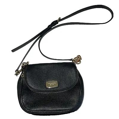 Michael Kors Signature Small Leather Black Crossbody Shoulder Bag • $39.99