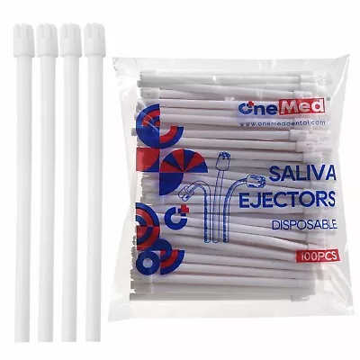 2000(20 Bags)OneMed Disposable Dental Saliva Ejectors Suction Tips WHITE/WHITE • $70.67