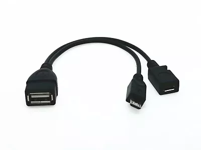 1x Micro USB Host OTG Cable With USB Power For Samsung / HTC / Nexus  Phones • $5.79