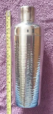 £12 • Buy Retro Cocktail Shaker Vintage Stainless Steel  H 24 Cm - 700 Ml Man Cave