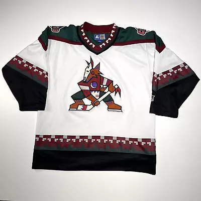 Vintage Arizona Coyotes Starter Kachina NHL Jersey Large 90's • $88