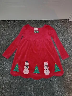 £15 • Buy Bonnie Jean Velour Christmas Dress Size 5