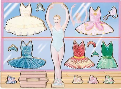 Melissa & Doug Ballerina Magnetic Dress Up Puzzle (NEW) 457 • $7.99