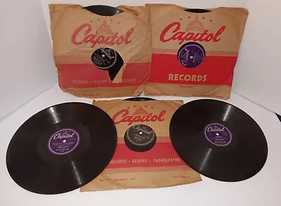 Lot Of 5 Vintage Capitol Records (Shellac Records) Peggy Lee Johnny Mercer+More • $4.99