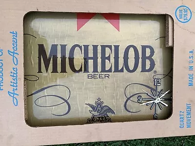 Michelob Beer Clock Wooden • $52.99