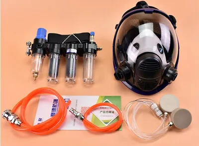 £106.66 • Buy 4 In1 Function Supplied Air Fed Respirator Kit System For 6800 Face Gas Mask