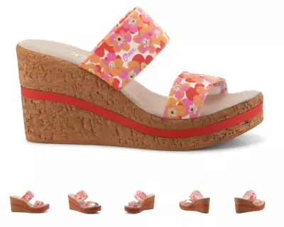 Onex Anastasia Pink Floral Wedge Sandal Women's Sizes 5-11/NEW!!! • $149.95