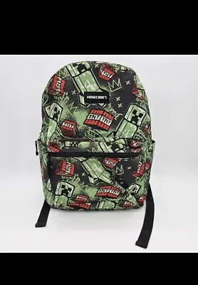 Minecraft TNT All Over Character Print Backpack Book Bag With Laptop Sleeve • $16.59