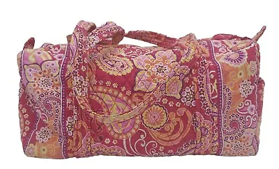 RETIRED PATTERN Vera Bradley Small Duffle Bag In Raspberry Fizz  • $24.99