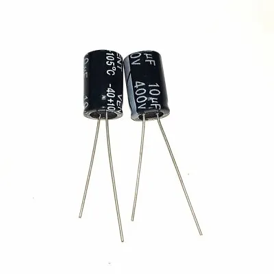 400V Electrolytic Capacitor 1uF 2.2uF 3.3uF 4.7uF 6.8uF 8.2uF 10uF 15uF 22uF MFD • £5.99