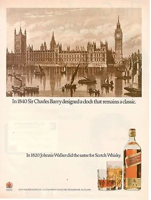 Johnnie Walker Red Label Scotch Whisky Advertising Original 1983 Charles Barry • $53.60