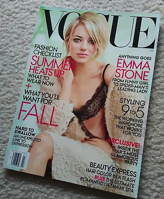 Vogue Magazine Emma Stone featuring Movie Star Read Once Then Stored July 2012 • $14.79