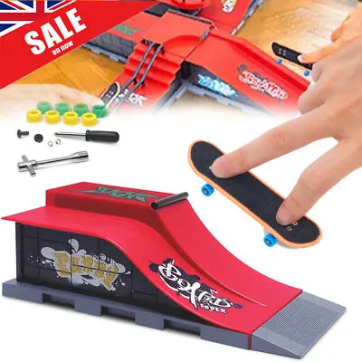 £11.89 • Buy Gifts Hot Fingerboard Finger Skateboard Mini Skate Park Ramp Parts Deck Tech Uk