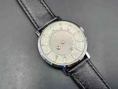 Vintage Helbros Mystery Dial Mechanical Wind Dress Watch. • $495