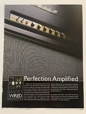 Marshall Amps Magazine Print Ad Hand Wired Reissues 1974X 18 Watt Combo • $5