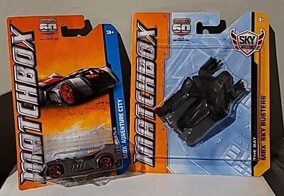 Matchbox- MBX Sky Busters The Bat& MBX Adventure City#10/120-Batmobile Lot Of 2. • $9.99