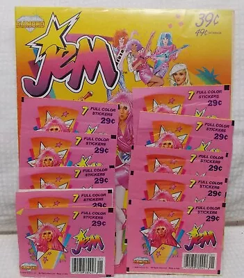 Vintage 1986 Jem And The Holograms Sticker Album Book With Decoder • $25
