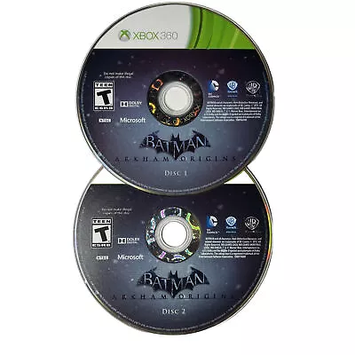 $14.99 • Buy Microsoft Xbox 360 Disc Only TESTED Batman Arkham Origins Disc 1 + Disc 2