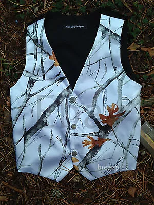 NEW SATIN Camo MAN'S Budget Wedding Vest- Sizes-SMLXL2X3X  • $69