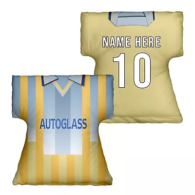 London Blues 1998 Away Shirt Personalised Retro Football Shirt Shaped Cushion • £18.98