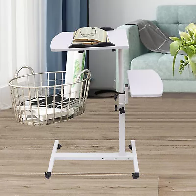 Mobile Computer Desk Over Bed Table Rolling Laptop Stand Bedside Table • $50.35