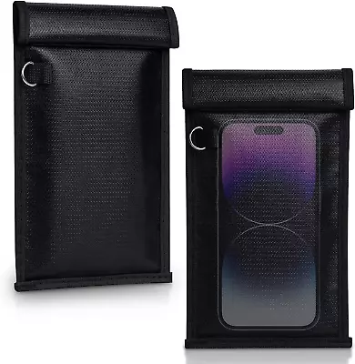 Faraday Bags For Phones And Car Key 2 Pack Signal Blocking Pouch Cell Phone Si • $20.64