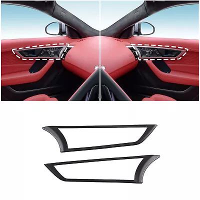 For 2013-2024 Jaguar F-TYPE Matte Black Inner Door Handle Frame Decor Trim Cover • $59.99