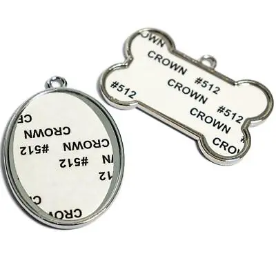 Sublimation Blank Metal Dog Tags For Sublimation Printing By Heat Transfer • £2.08