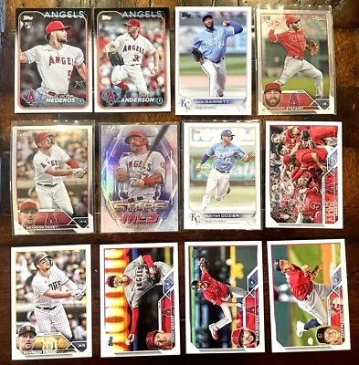 2022-24 Topps Los Angeles Angels 12 Card Lot RC Michael Stefanic Mederos Trout • $4.25