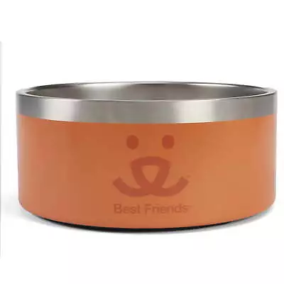 Stainless Steel Dog Bowl Orange 64 Oz • $21.59