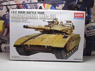 Academy Models - Merkava Mkiii Tank - 1/35 Scale Model Kit  Part Built - 13267 • £3.19
