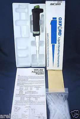 $19.99 • Buy NEW Oxford 10 - 50uL Adjustable Micro Pipette Series 3000 Sampler System Pipet