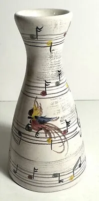 Vintage German Small Pottery/ Ceramic Vase By Ulmer Keramik Hand Painted • $21.95