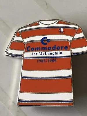 LARGE CHELSEA FOOTBALL PIN BADGE COMMODORE JOE McLAUGHLIN 1983-1989 • £3