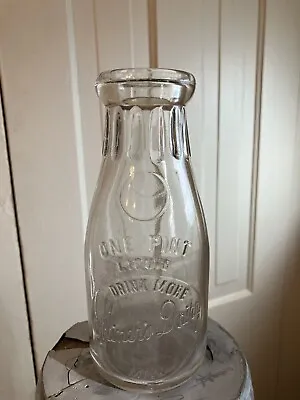 Old Antique Butte Montana Miners Dairy Milk Bottle Embossed Pint • $54