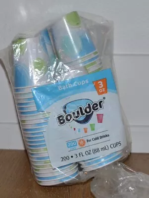 Vintage Boulder 3oz Paper Bath Cups Discontinued Disposable • $11.99