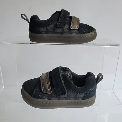 Clarks Shoes Marvel Black Panther Leather Infant Kids UK 4 G Excellent Worn Once • £14.99