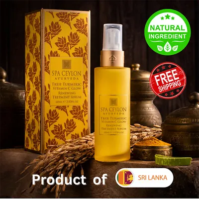 Spa Ceylon True Turmeric Vitamin C Glow Renewing Treatment Serum 60ml 100% Pure • $59.98