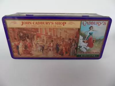 Vintage 1997 Cadburys Chocolates Biscuit Advertising Empty Hinged Tin Box • $19.99