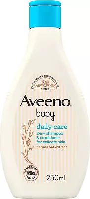 AVEENO Baby Daily Care 2-in-1 Shampoo & Conditioner 250 Ml • £6.38