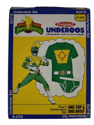 $9.99 • Buy Underoos Mens Mighty Morphin Power Rangers Shirt/Brief Set NIB 2XL