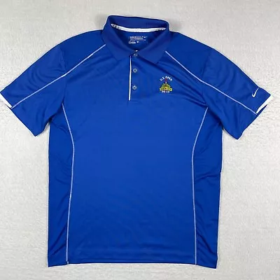 Nike Polo Shirt Mens Large Blue US Open Merion 2013 Country Club Golf Golfer • $16.80