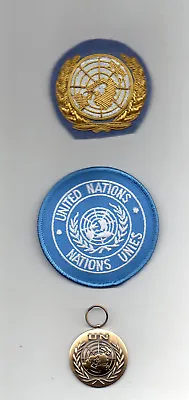 United Nations Full-size  Medal For Minustah Officers Beret Badge & Sleeve Badge • £25.95