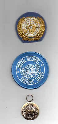£28.95 • Buy United Nations Full-size  Medal For Unhq -  Officers Beret Badge & Sleeve Badge