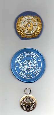 United Nations Full-size  Medal For Unhq -  Officers Beret Badge & Sleeve Badge • £28.95