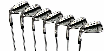 LEFT HANDED New Mens +1  Big Tall Pro Edge Golf Clubs Iron Set #4-PW STIFF STEEL • $199.98