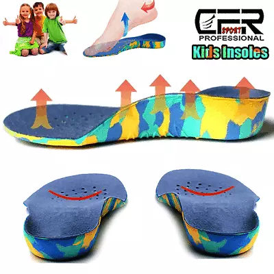 £6.09 • Buy Kids Children Orthotic Shoe InsolesFlat Feet High Arch Support Plantar Fasciitis