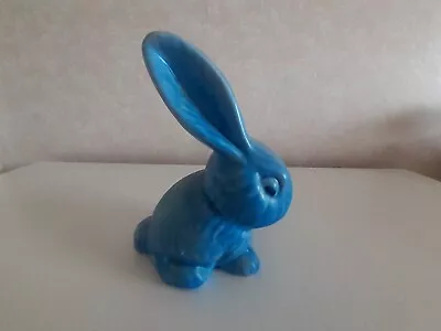Sylvac Style Vintage Wade Heath Blue Rabbit (15.5cm) - Great Condition • £25